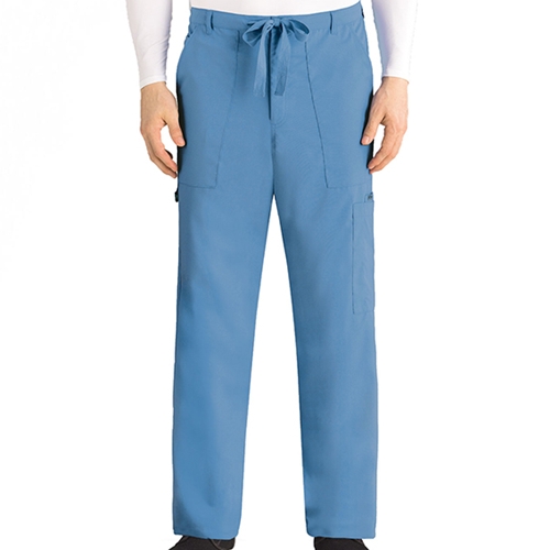 Ceil Blue Jumpsuit Scrub Soft Stretch Fabric. Has Zipper at the
